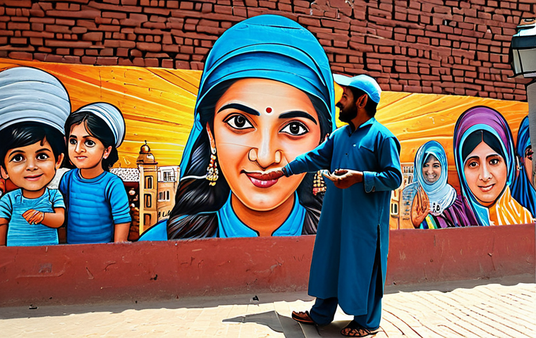 거리공연을 위한 콘텐츠 기획 - Dancer**

"A female dancer performing a classical Kathak dance in front of the Badshahi Mosque. She ...