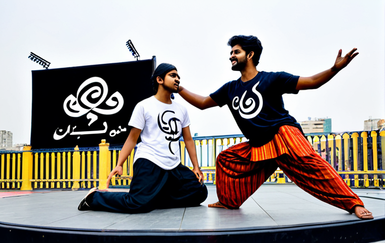 거리공연의 온라인 홍보 방법 - **Image Prompt 2: Online Engagement and Creative Hub**
    A medium-shot, intimate, and warm-toned r...