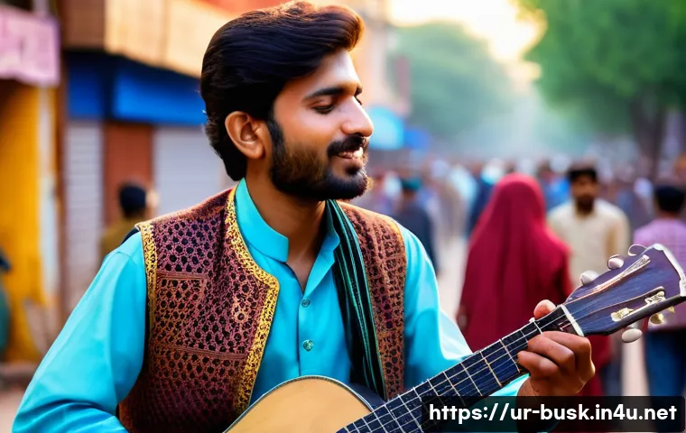 거리공연의 촬영 및 편집 기법 - **Golden Hour Melodies on Mal Road:**
"A heartwarming, realistic street photograph capturing a P...